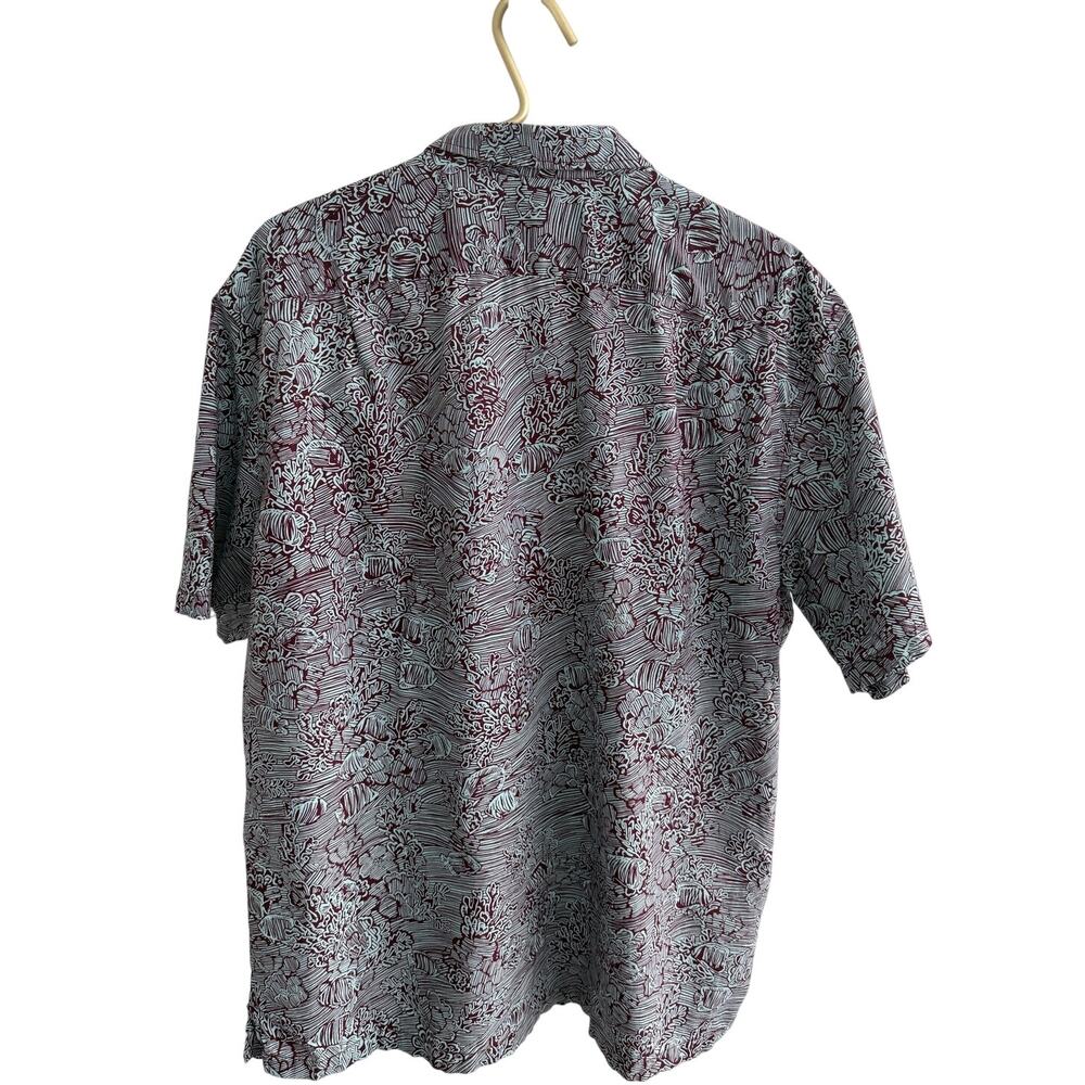 TORI RICHARD Hawaii Cotton Lawn Fish Coral Short Sleeve Button Down Shirt XL USA - Picture 4 of 9